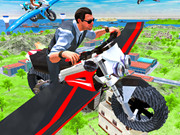 Real flying motorcycle simulator